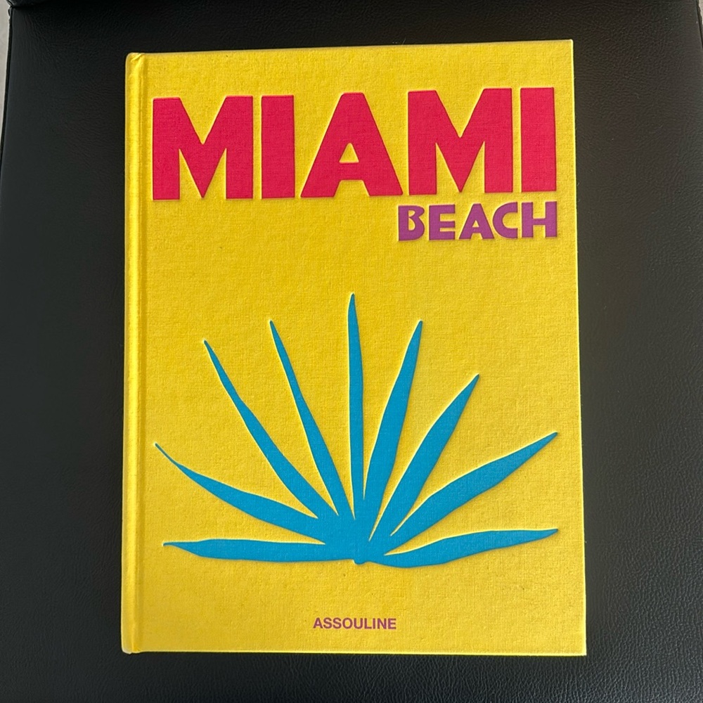 Gorgeous Miami Beach coffee, table book